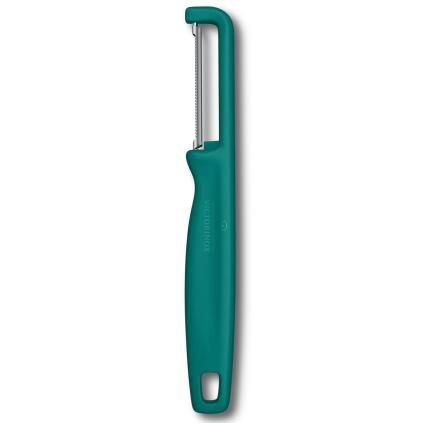 219707 skrabka na zeleninu iota 16 cm zoubkovane ostri zelena plast victorinox