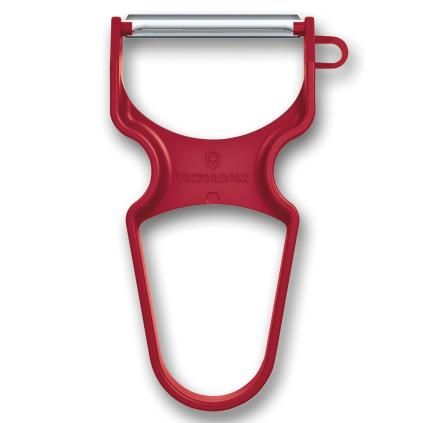 219719 skrabka na zeleninu rapid 11 cm rovne ostri cervena plast victorinox