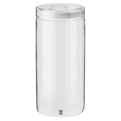 220214 doza na potraviny store it 1 5 l svetle seda sklo rig tig