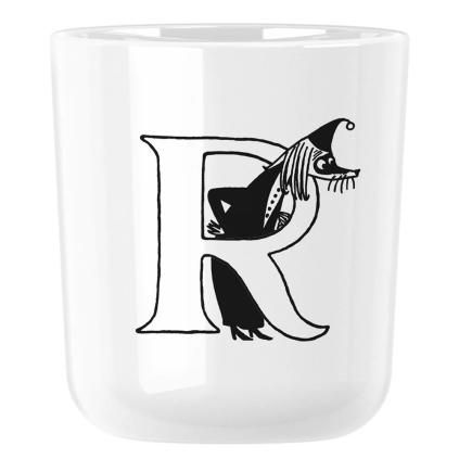 220379 plastovy hrnek moomin abc 200 ml pismeno r bila rig tig