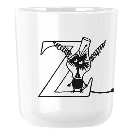220400 plastovy hrnek moomin abc 200 ml pismeno z bila rig tig
