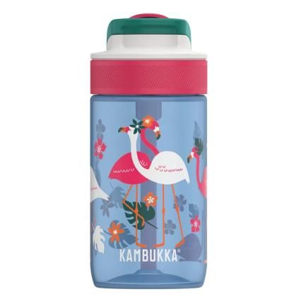 220571 lahev na vodu pro deti lagoon 400 ml blue flamingo tritan kambukka