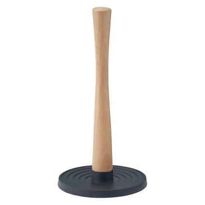 220643 drzak na kuchynske uterky roll it 30 cm cerna plast drevo rig tig