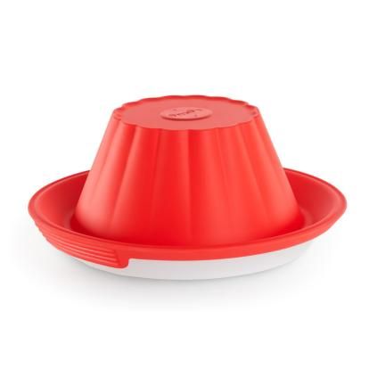 221750 forma na pudink 24 cm cervena silikon lekue