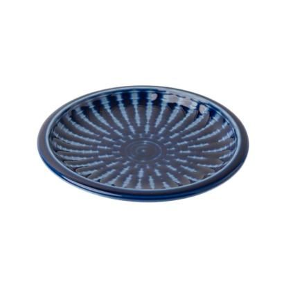 225525 dezertni talir indigo 12 cm modra keramika mij