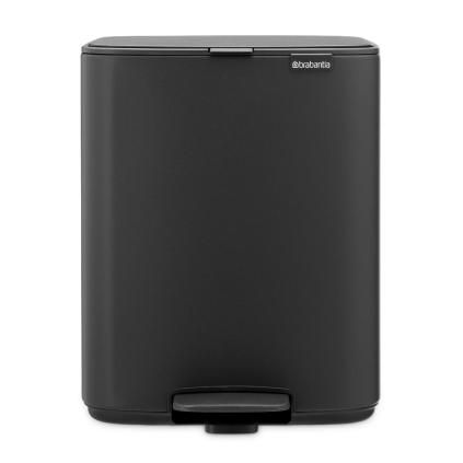 225882 pedalovy odpadkovy kos bo 12 l mineralni seda ocel brabantia