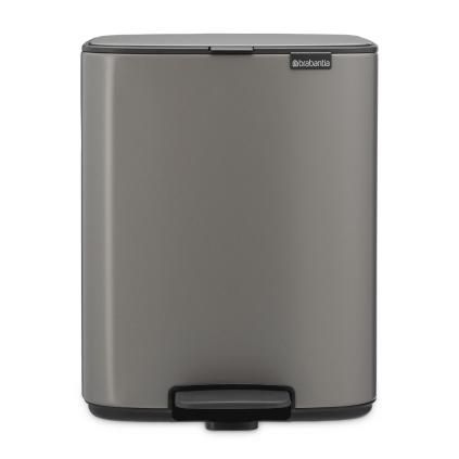 226068 pedalovy odpadkovy kos bo 12 l platinova ocel brabantia