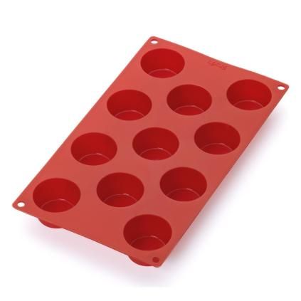 226128 forma na muffiny 30 cm cervena silikon lekue