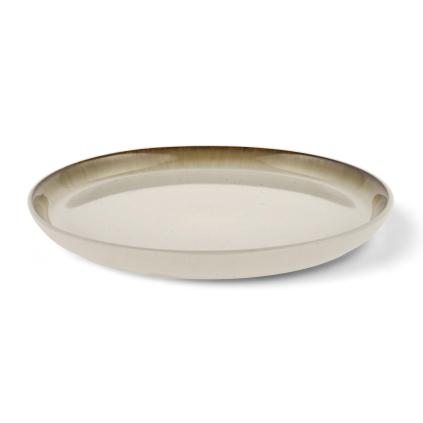 226572 dezertni talir gastro 21 cm bila kremova kamenina bitz