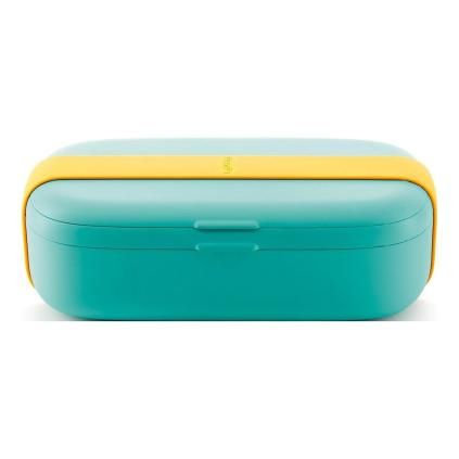 226119 obedovy box lunchbox to go 500 ml tyrkysova plast lekue