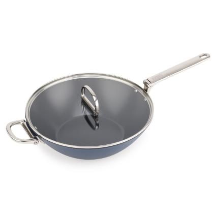 228015 wok space 1000035 32 cm s poklici modra hlinik joseph joseph