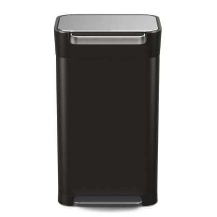 227634 pedalovy odpadkovy kos titan compactor 30146 30 l cerna ocel joseph joseph