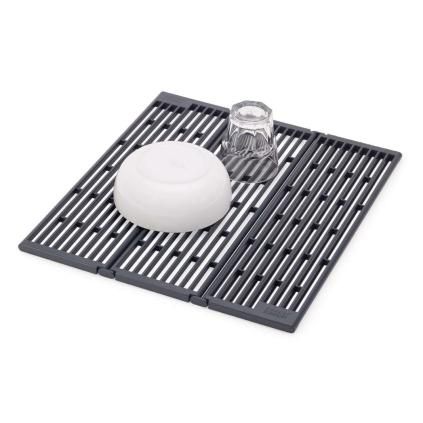 227586 odkapavac na nadobi platform 851698 43 x 39 cm seda plast joseph joseph