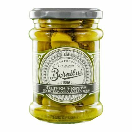 228060 zelene olivy 270 g plnene mandlemi bornibus