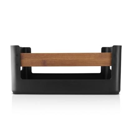 228463 kuchynsky organizer nordic kitchen 32 x 23 cm cerna plast bambus eva trio