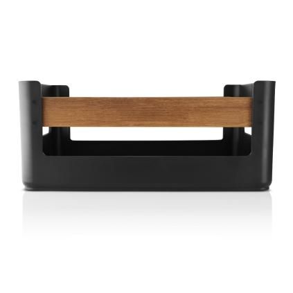 228517 kuchynsky organizer nordic kitchen 38 x 27 cm cerna plast bambus eva trio