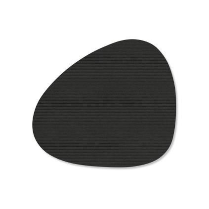 228672 podtacek curve corduroy 11 x 13 cm cerny inkoust kuze lind dna
