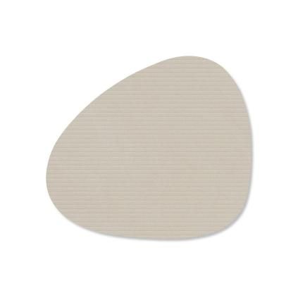 228678 podtacek curve corduroy 11 x 13 cm ustricove bila kuze lind dna