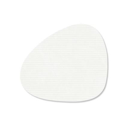 228675 podtacek curve corduroy 11 x 13 cm cista bila kuze lind dna