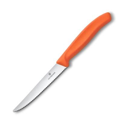 229248 steakovy nuz swiss classic 11 cm vroubkovany oranzova plast victorinox