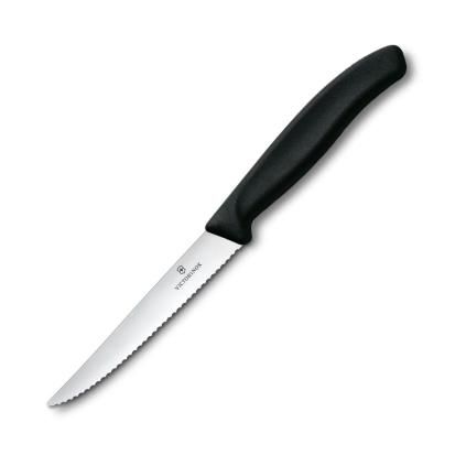 229251 steakovy nuz swiss classic 11 cm vroubkovany cerna plast victorinox