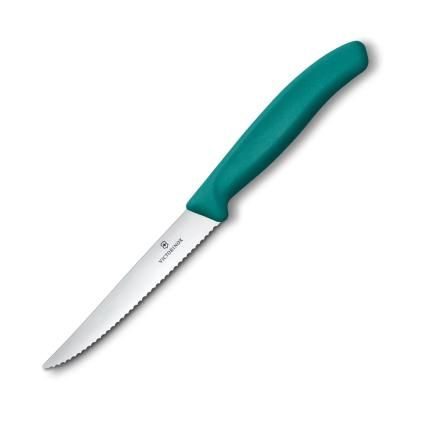 229263 steakovy nuz swiss classic 11 cm vroubkovany zelena plast victorinox