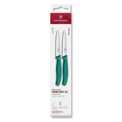 229350 sada nozu swiss classic 10 cm sada 2 ks zelena plast victorinox