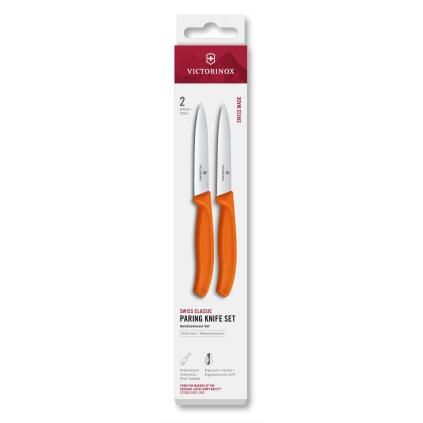 229347 sada nozu swiss classic 10 cm sada 2 ks oranzova plast victorinox