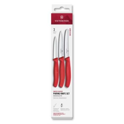 229386 sada nozu swiss classic sada 3 ks cervena plast victorinox