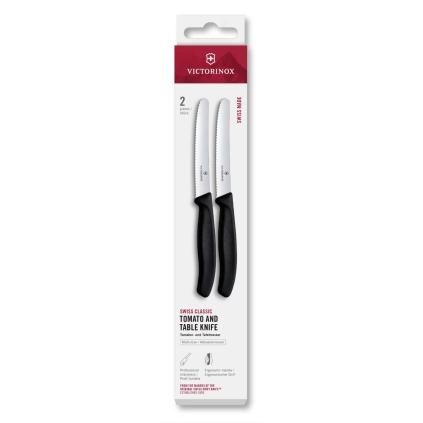 229392 sada nozu swiss classic 11 cm sada 2 ks vroubkovane cerna plast victorinox