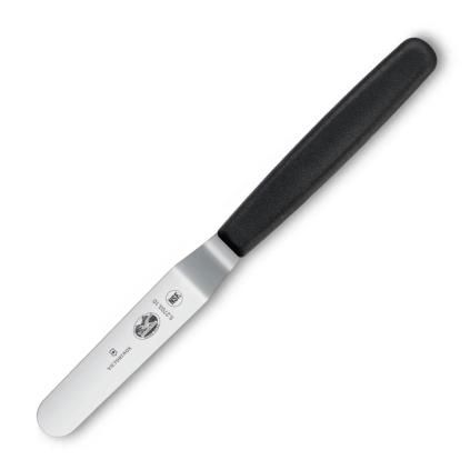 229086 cukrarska spachtle 8 cm zahnuta cerna nerezova ocel victorinox