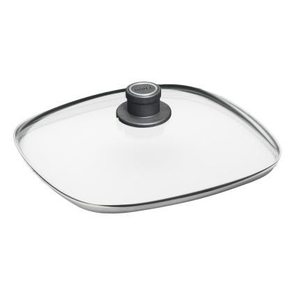 143156 sklenena poklice s plastovym uchytem 20 x 20 cm woll