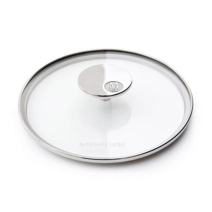 152939 sklenena poklice s nerezovym uchytem o 16 cm mauviel