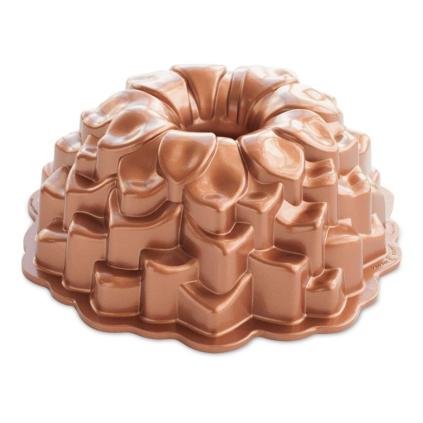 137726 forma na babovku blossom 2 4 l zlata hlinik nordic ware