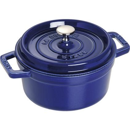 140849 kulaty hrnec tmave modra o 24 cm staub