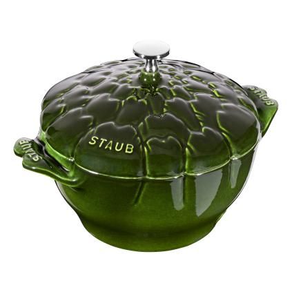 140984 hrnec ve tvaru artycoku o 22 cm zeleny staub