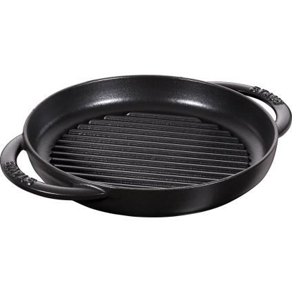 141059 litinova grilovaci panev kulata cerna o 30 cm staub