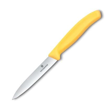 229185 orezavaci nuz swiss classic 10 cm zluta plast victorinox