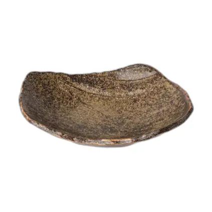 231523 jidelni talir terra 22 x 18 cm hneda keramika mij