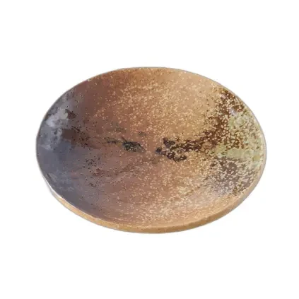 231541 jidelni talir wabi sabi 24 cm hneda keramika mij