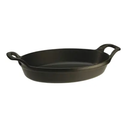 202980 ovalny litinovy pekac grafitove sedy 24 cm