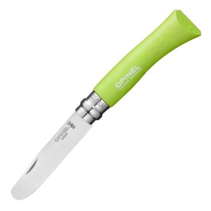 232204 detsky nuz n 07 my first opinel 8 cm jablecne zelena habrove drevo opinel