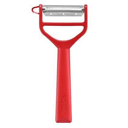 232150 skrabka na zeleninu t duo cervena plast opinel