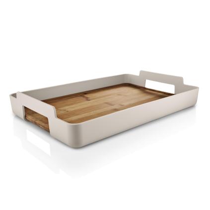 233273 servirovaci podnos nordic kitchen 50 x 35 cm piskova plast bambus eva trio