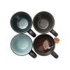 Mug à thé, set de 4 pc, noir, Bitz
