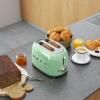Grille-pain TSF01PGEU, 2 tranches, vert pastel, Smeg