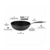 Wok NEVERSTICK3 28 cm, aluminium anodisé, Eaziglide