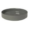 Assiette creuse PILAR 20 cm, gris foncé, céramique, Blomus