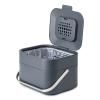 Poubelle de cuisine STACK 4 l, gris graphite, Joseph Joseph