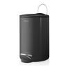 Poubelle de salle de bain TUBO, 3 litres, noir, Blomus